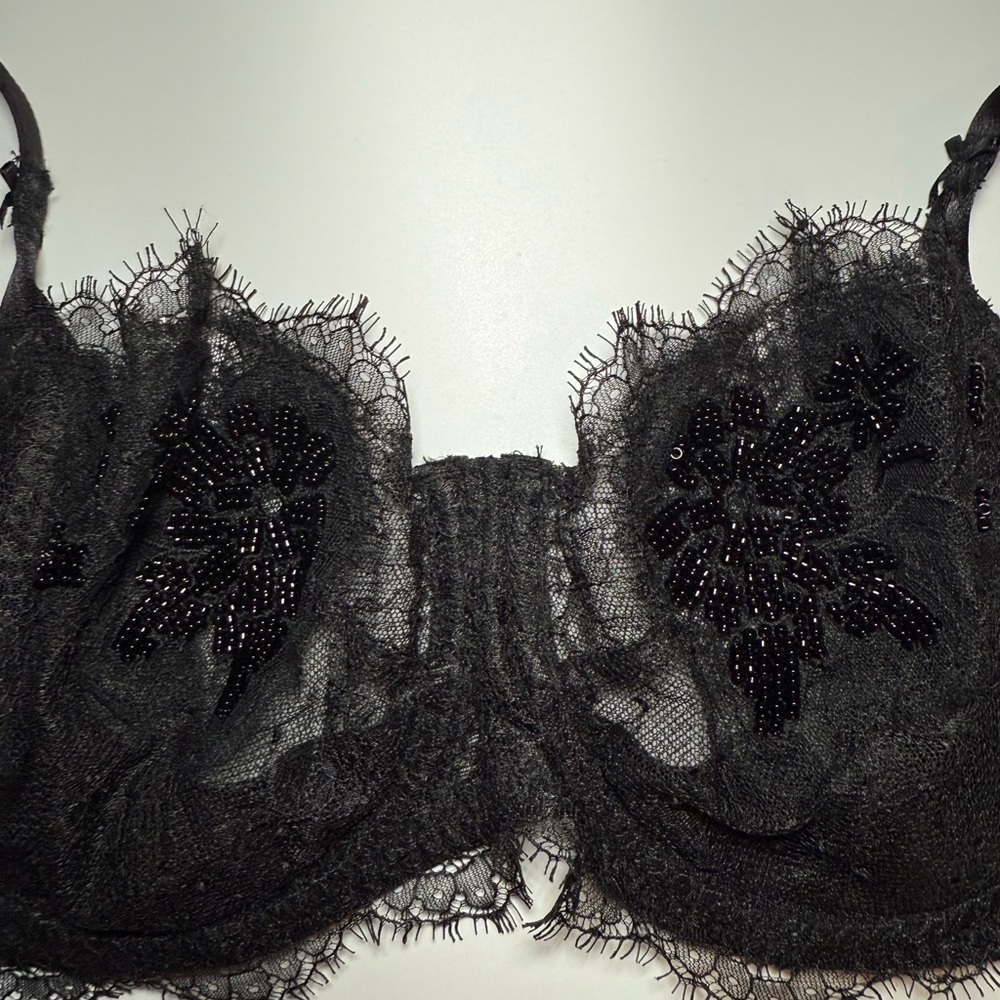 VS Dream Angels Black Balconette Bra